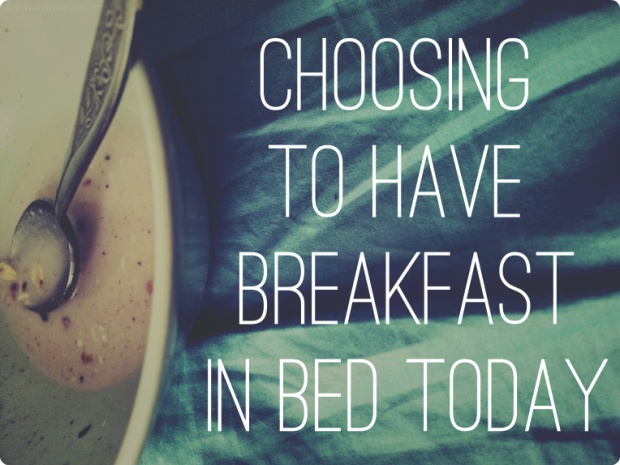 breakfast in bed